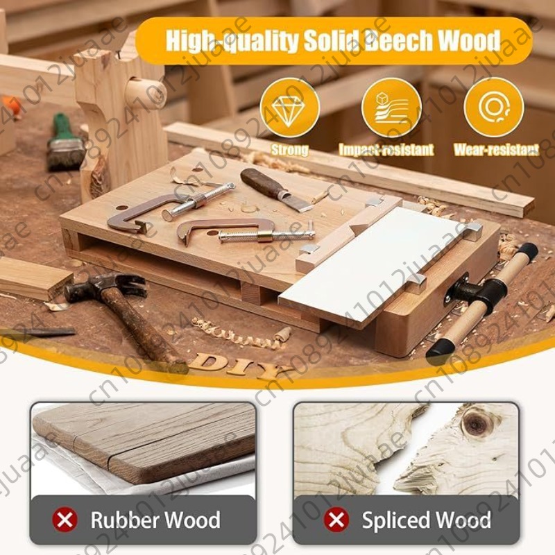 Woodworking Bench - Hardwood Bench Desktop Woodworking Vise Woodworking