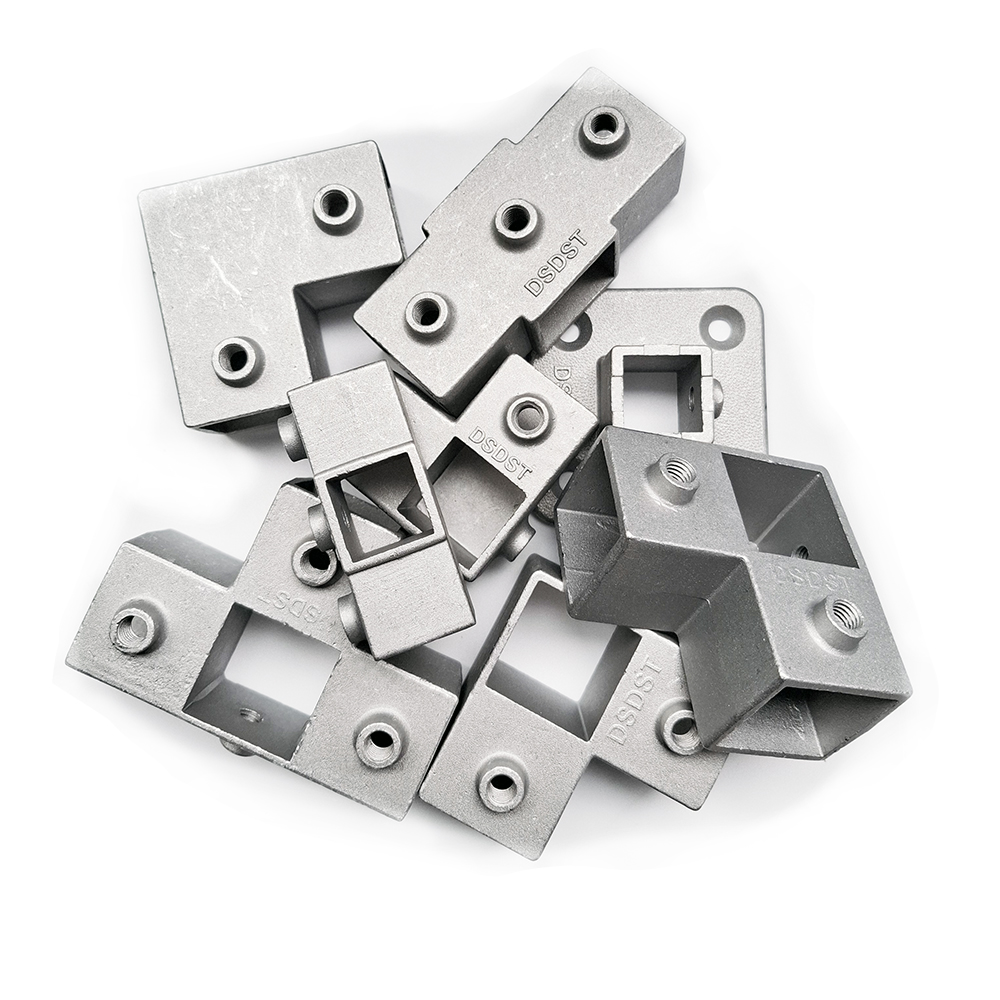 Woodworking Joint Types - 20/25/30mm Square Tube Connectors Galvanized Aluminum
