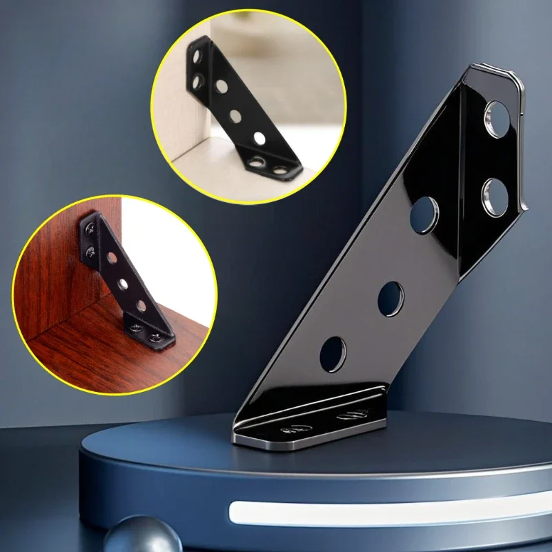 Woodworking Joint Types - Black multifunctional corner bracket fastener furniture