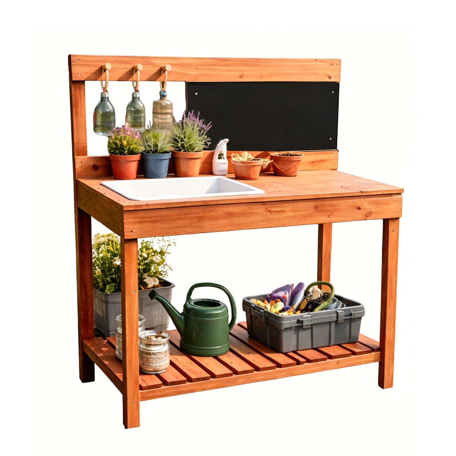 Woodworking Bench - Wooden Potting Benches For Children Outdoor