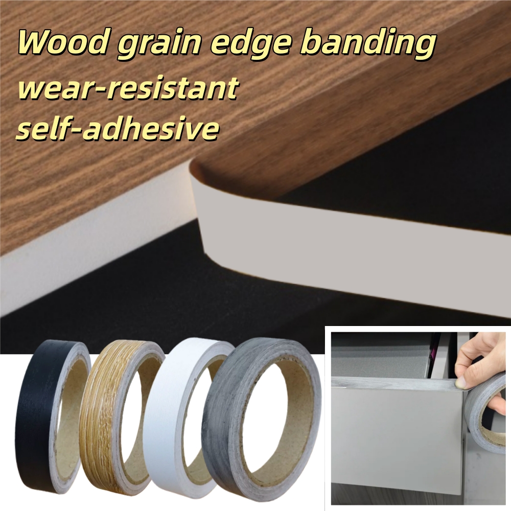 Woodworking Plan - 1pc 10mX1/1.5/2cm Wood Grain PVC Edge
