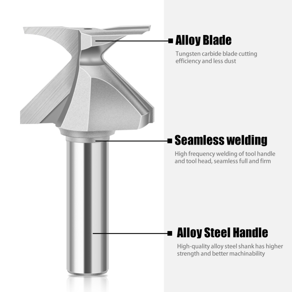 1/2 Inch Shank 45 Degree Lock  - Router Bits For Woodworking review and price