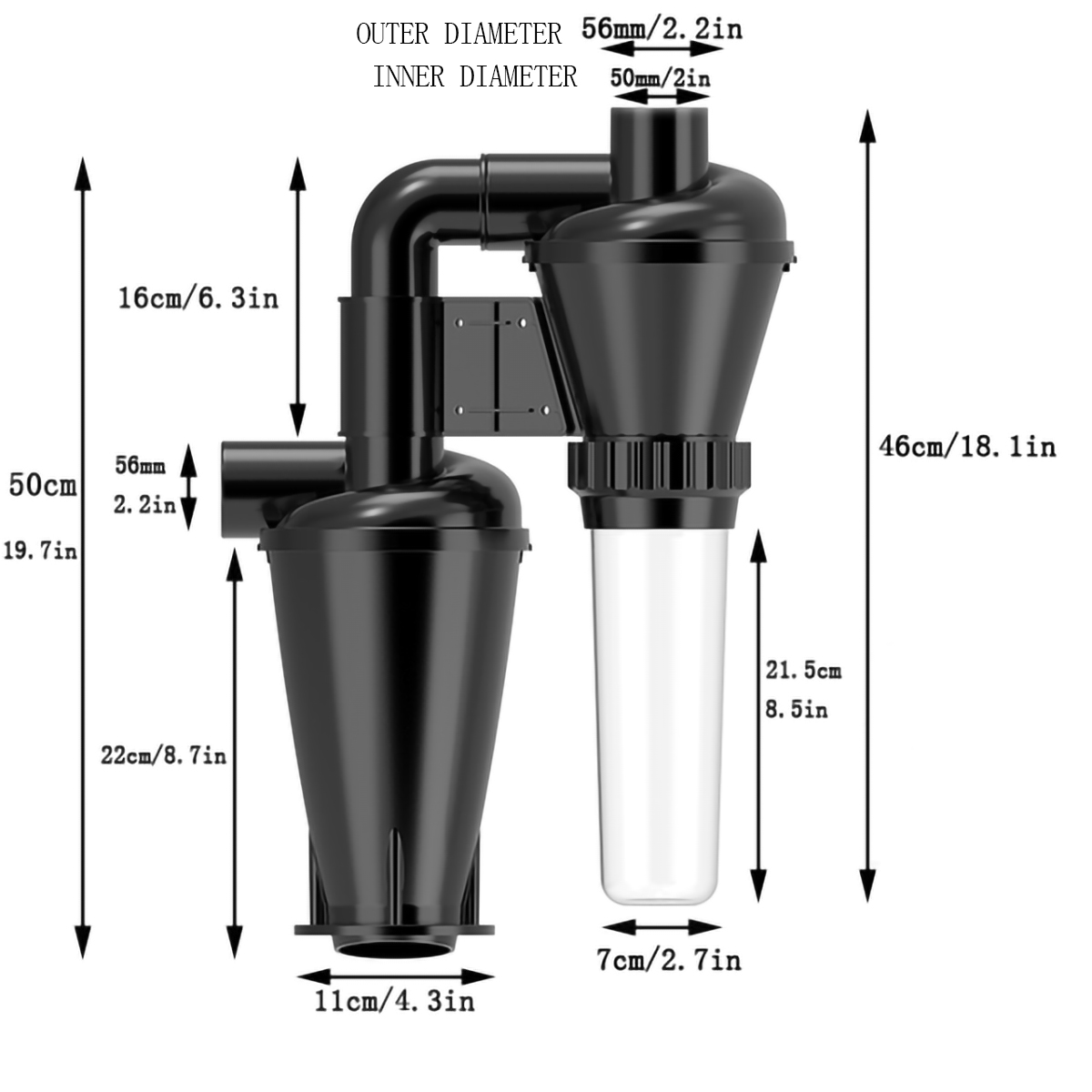 Double Filtration - Cyclone Du - Woodworking Dust Collector review and price