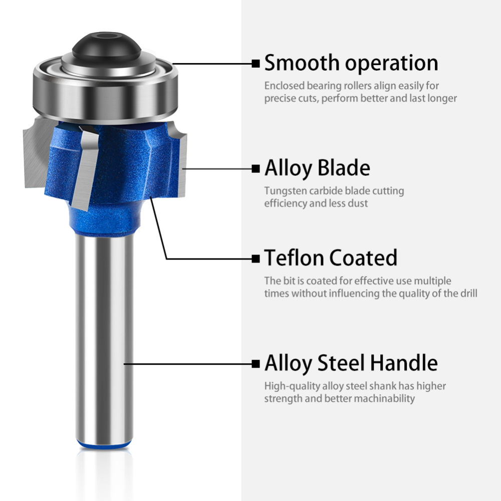 Round Over Router Bit Set 1/4