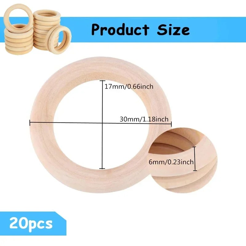 20pcs 30mm Unfinished Smooth W - Woodworking Joint Types review and price