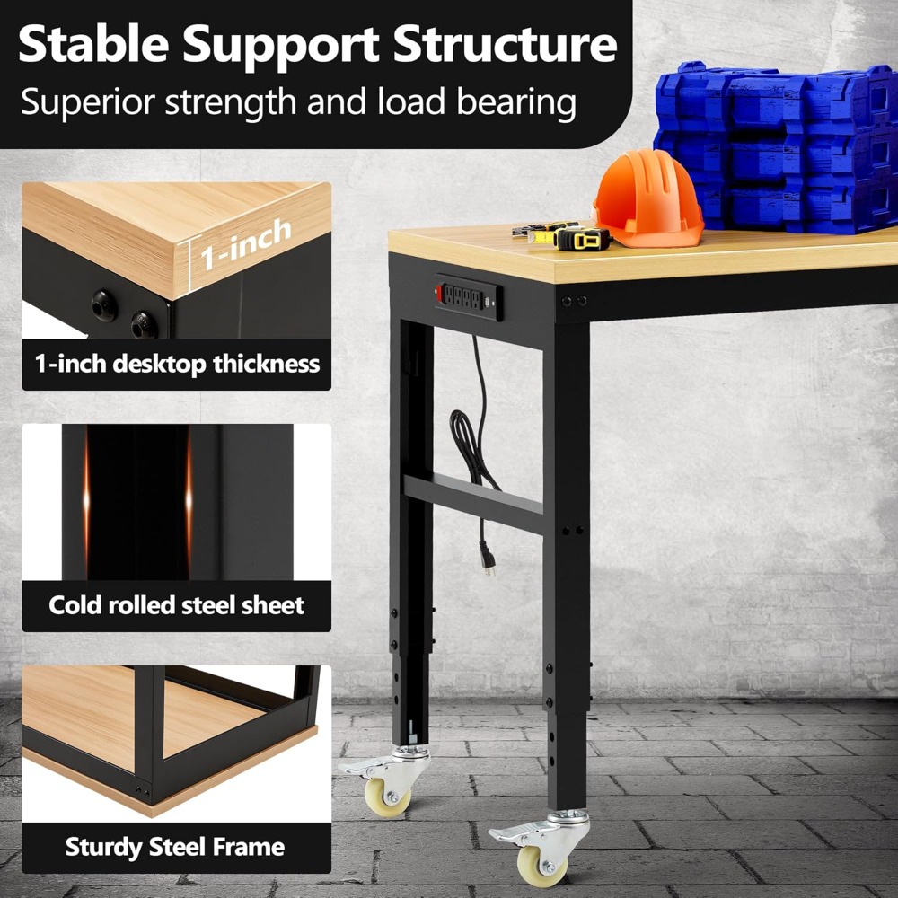 Adjustable Workbench, Heavy Du - Woodworking Bench review and price