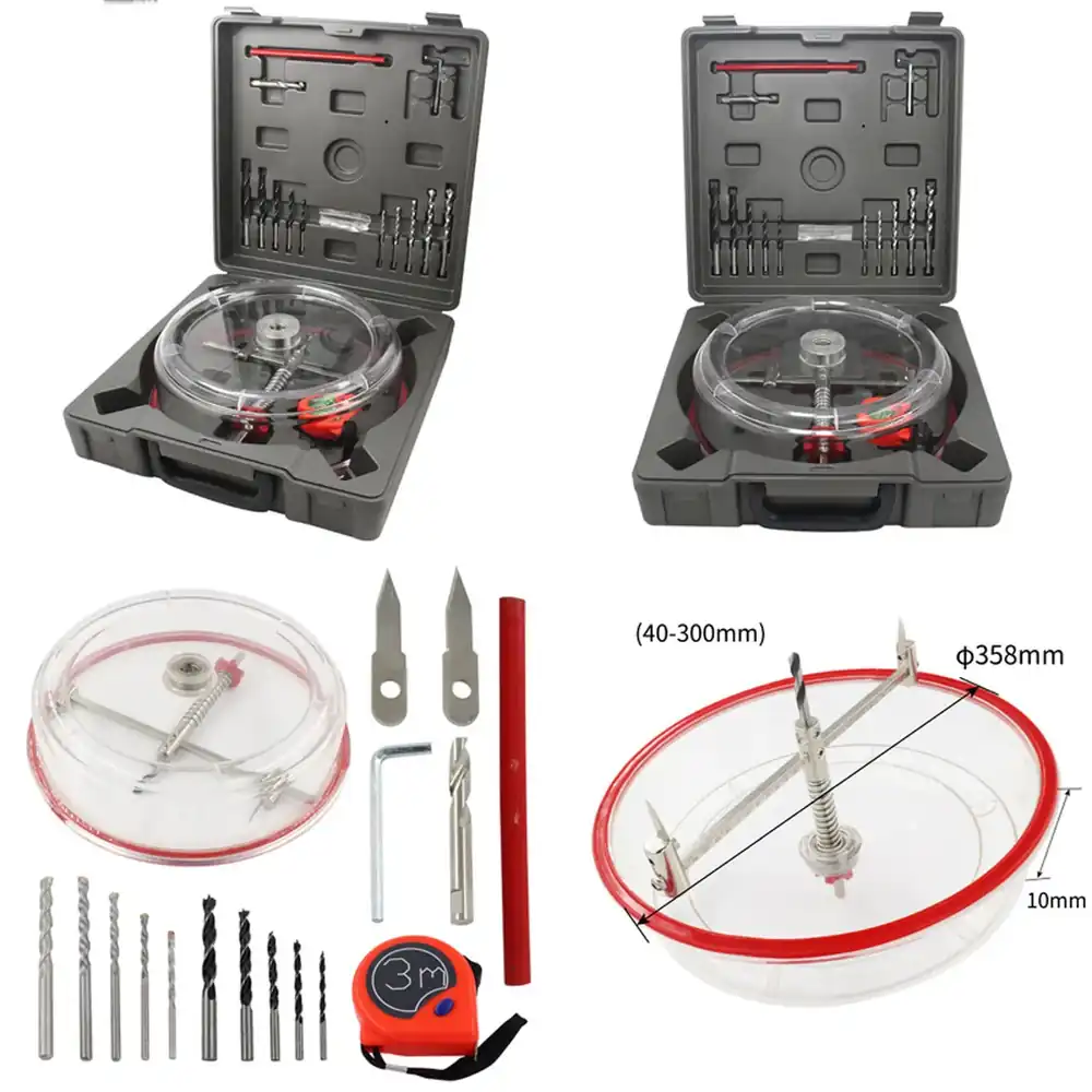 Adjustable Hole Saw Cutter Dri - Woodworking Kits review and price