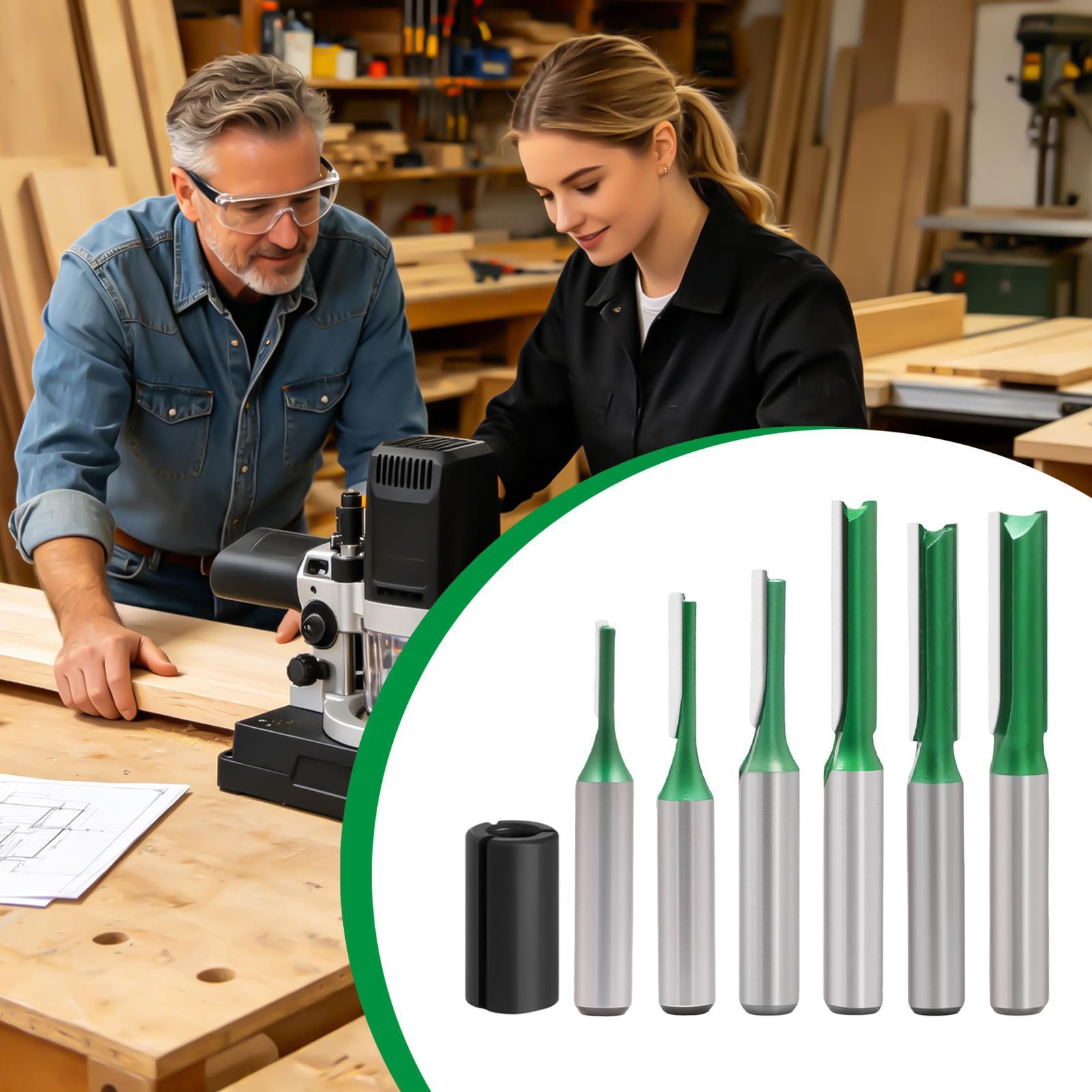 Straight Router Bit Set 0.3 In - Router Bits For Woodworking review and price