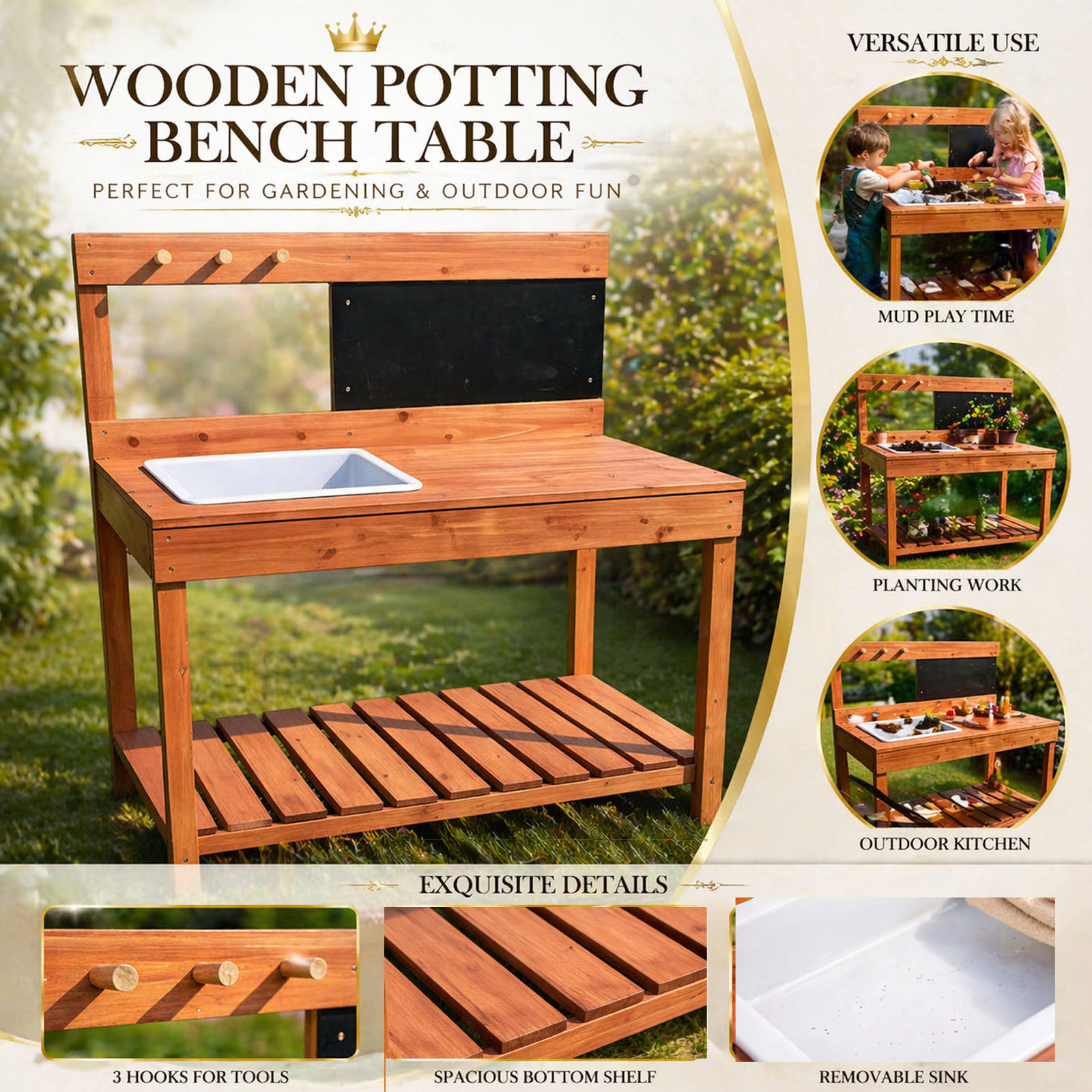 Wooden Potting Benches For Chi - Woodworking Bench review and price