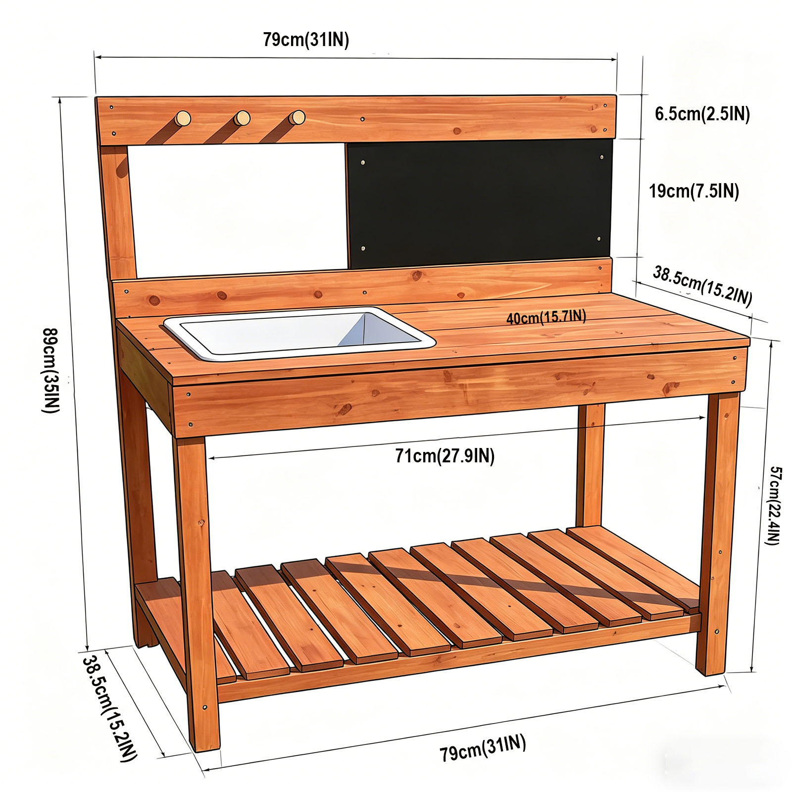 Wooden Potting Benches For Chi - Woodworking Bench review and price