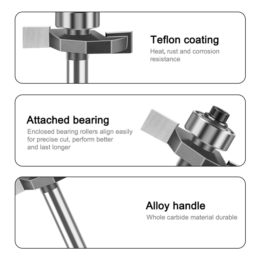 1/4-1/2 Handle Ball Bearing T- - Router Bits For Woodworking review and price