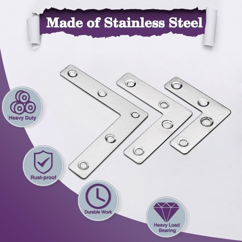 10 Pcs L Shape Flat Angle Corn - Woodworking Joint Types review and price